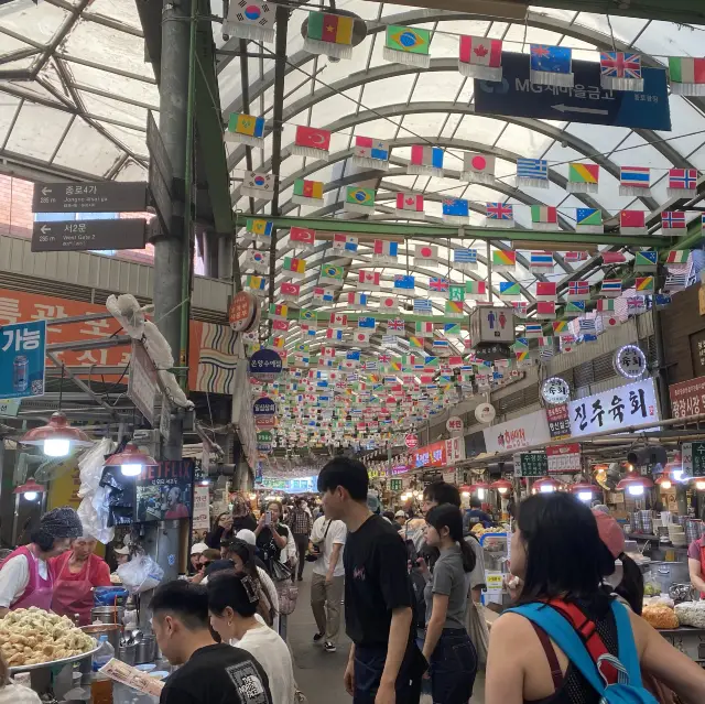 首爾的當地美食市場 廣藏市場