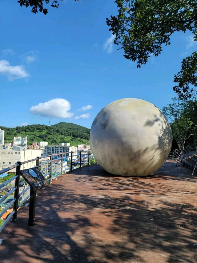 대형 달포토존이 있는 거제 소망길 보름달나들이🌕