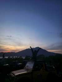 Catching the sunrise from Mt.Batur