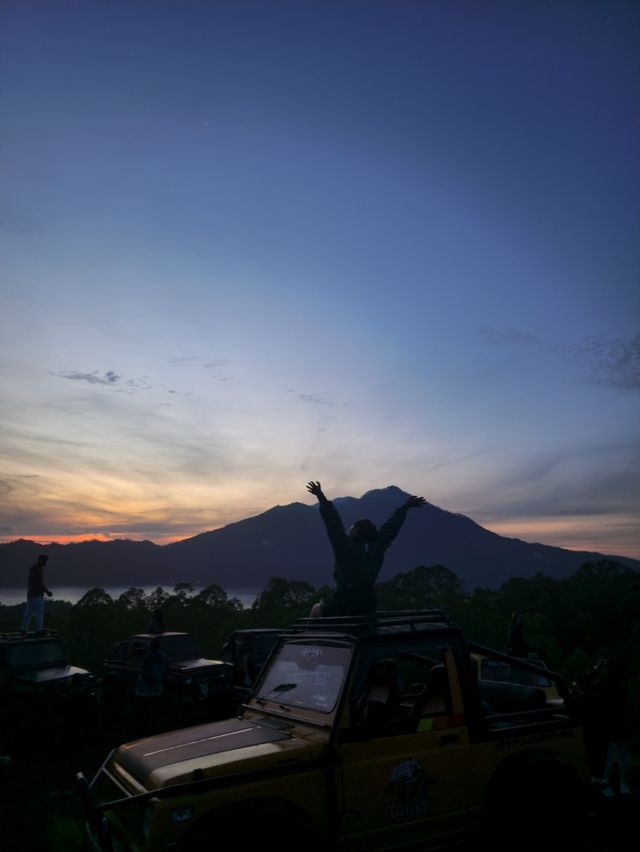 Catching the sunrise from Mt.Batur