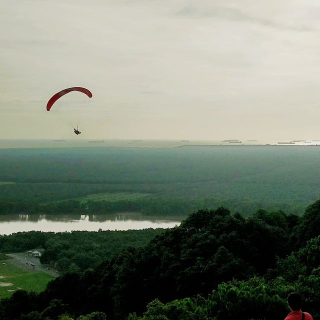 Paragliding at Jugra Hill Lighthouse Tower