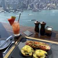 Staycation 香港麗思酒店的維港絕景brunch