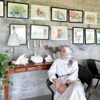 Hay Cafe -a cafe beside paddy field Sekinchan