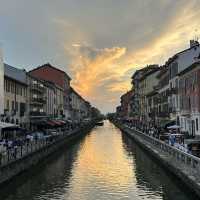 Lively atmosphere in the Naviglio Grande