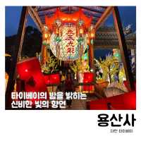 ✨ 타이베이의 밤을 밝히는 빛의 향연, 용산사