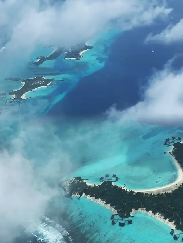 Maldives from seaplane view 🐬🐬🐬