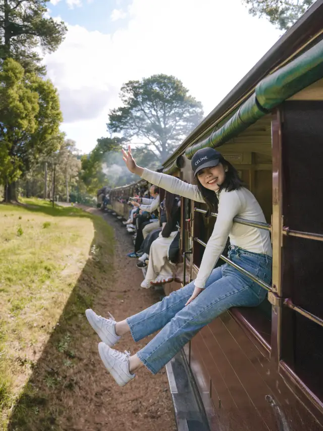 🇦🇺墨爾本 一定要體驗Puffing Billy Railway！竟然可以坐到手腳都可以伸出車外的古老蒸氣火車