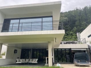 Amazing Mountain View at V-Bridge Pool Villa Pension in Yeongwol, Gangwon-do