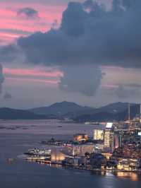 【香港維多利亞港】白天藍天白雲下的港景🔥🔥，必去景點🏖️