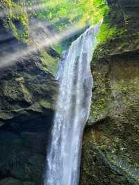 Visiting the unique waterfall in Bali: Tukad Cepung Waterfall
