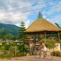 ที่พักที่ใกล้ชิดกับทุ่งนา กลางหมู่บ้านสะปัน น่าน