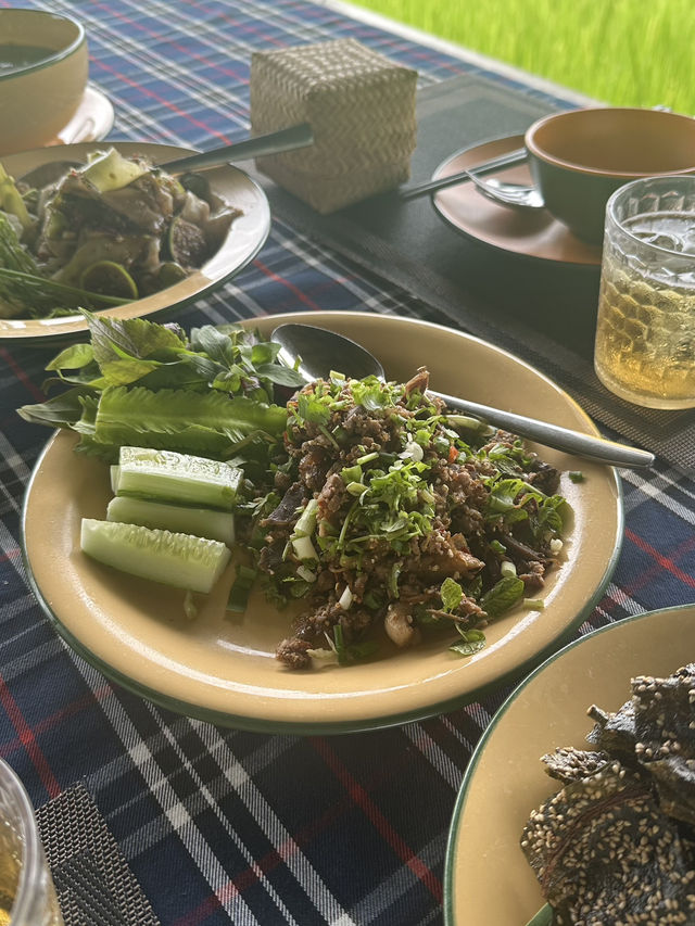 Dine by the Sticky Rice Fields of Luang Prabang