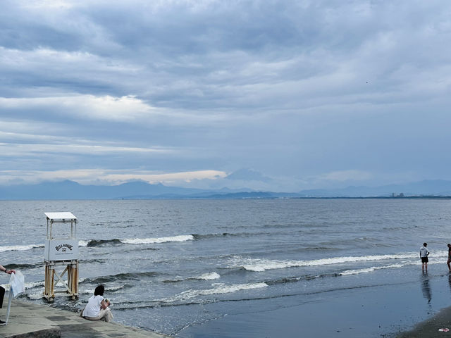 🇯🇵東京近郊鎌倉一日遊🌊 看到富士山的漂亮海岸