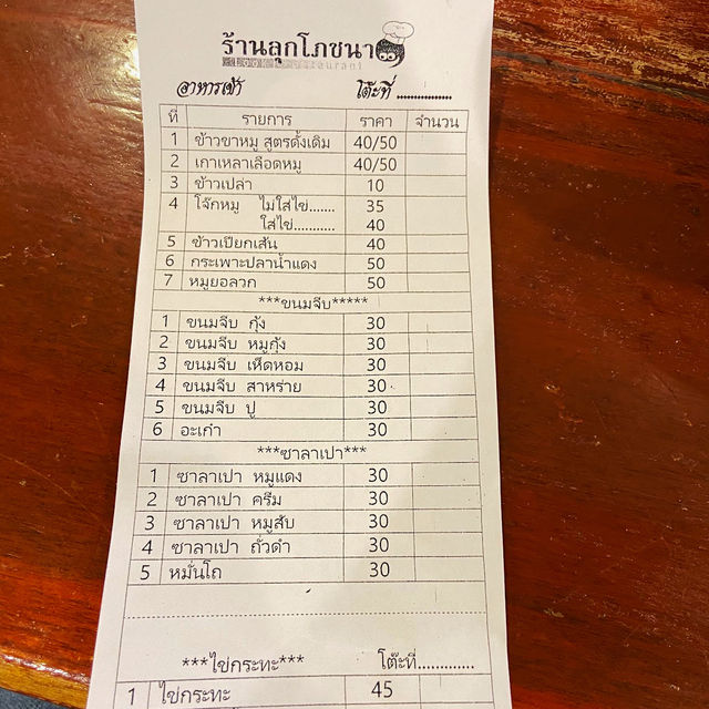ลุกโภชนา ร้านอาหารเชียงคาน