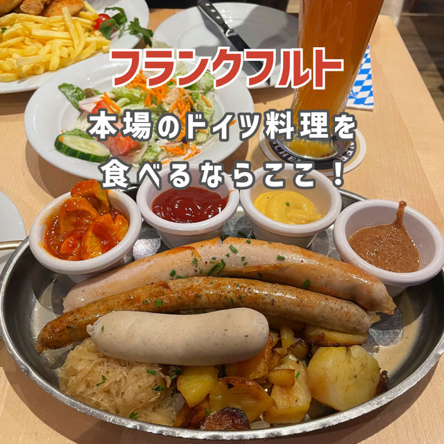 【フランクフルト】本場のドイツ料理を食べるならここ！🇩🇪🌭