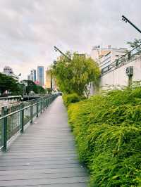 Evening Stroll by the Riverside Near Central Market