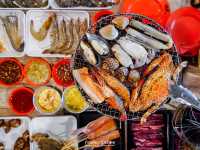 บุฟเฟ่ต์จัดเต็มหมูกระทะซีฟู้ดไม่อั้น 320 NET