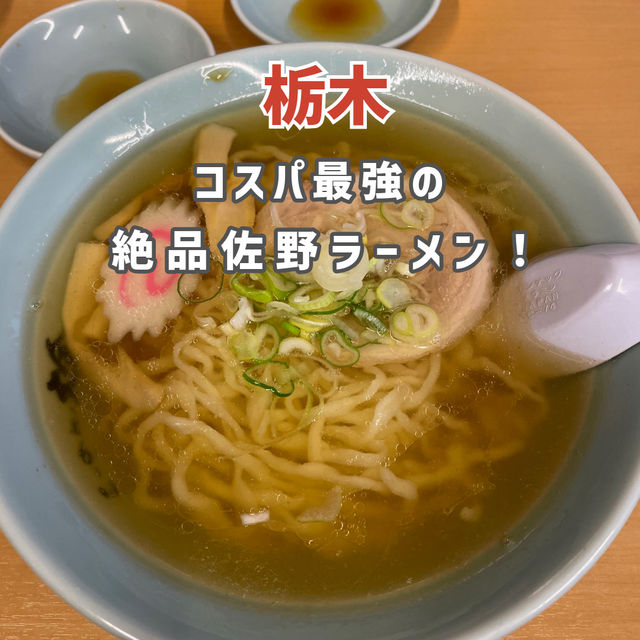 【栃木】コスパ最強の絶品佐野ラーメン！🍜