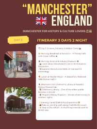 Manchester 3 days itinerary 🛖