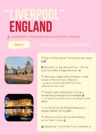 Liverpool itinerary ✈️