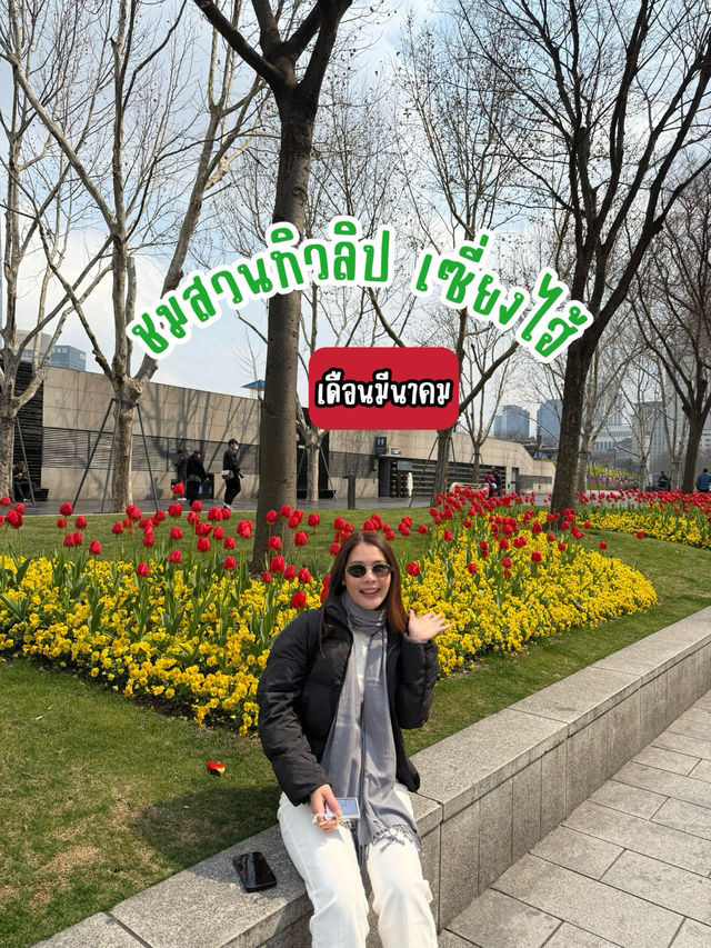 🌷 แจกมุมถ่ายรูปสวนทิวลิป เซี่ยงไฮ้