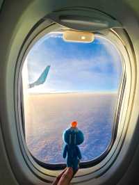 🛩搭飛機必收絕美視角！成田返港捕捉富士山🌄✈️