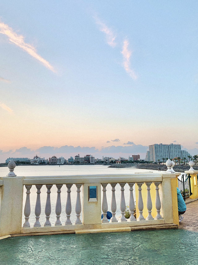 🌅오키나와의 석양 맛집 데포 아일랜드