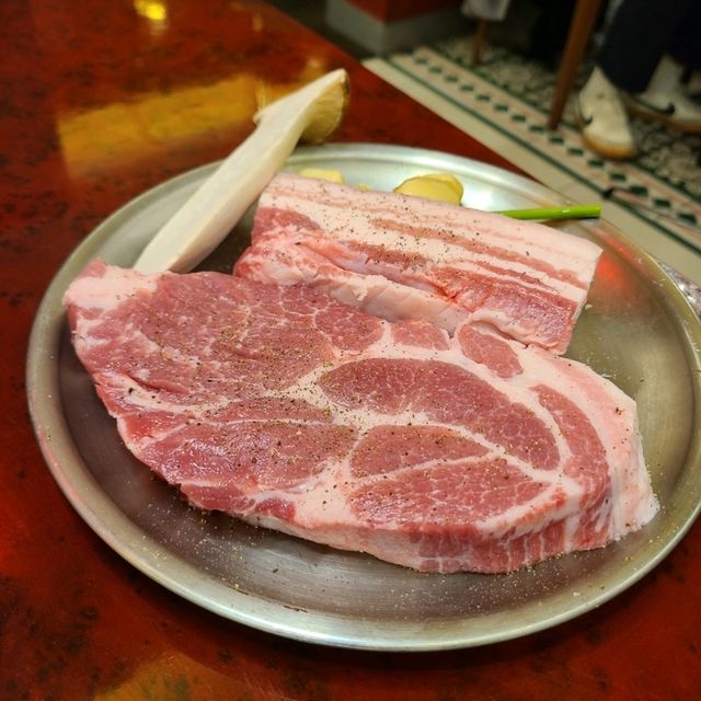 대전 도룡동 맛집)고기명작 엑스포점 - 롯데시티호텔 근처 고기집 / 흑돼지 삼겹살 맛집