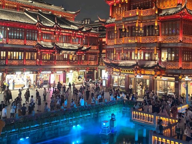 majestic night view of yu garden majestic night view of yu garden