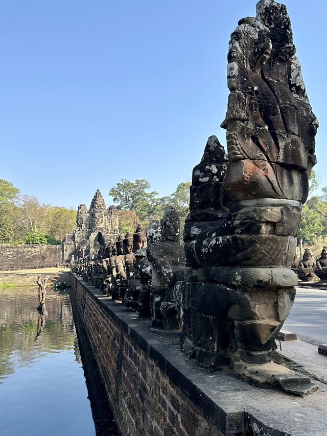 Epic Early Morning at Angkor Thom: Walking Into Ancient History 🚶♂️🛕