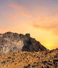 Golden Sunrise from Mount Sibayak