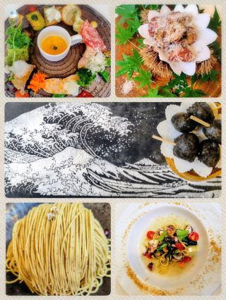 Enjoy a blissful Suzaku Monte Bianco lunch at "evolve," a renowned restaurant nestled on Obuse's "Chestnut Lane" 🌰