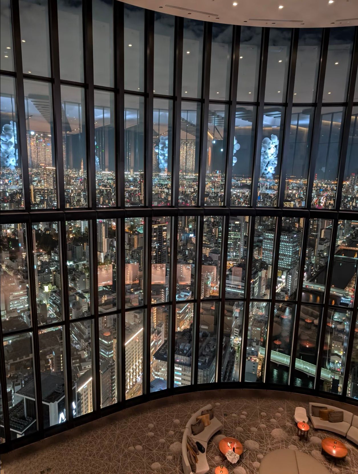The views from the rooftop at the Conrad Osaka are absolutely stunning! You'll definitely regret not staying there!