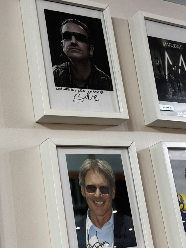 Wall of fame at the lounge 