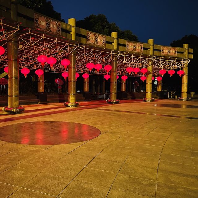 A Temple with a beautiful Night View 