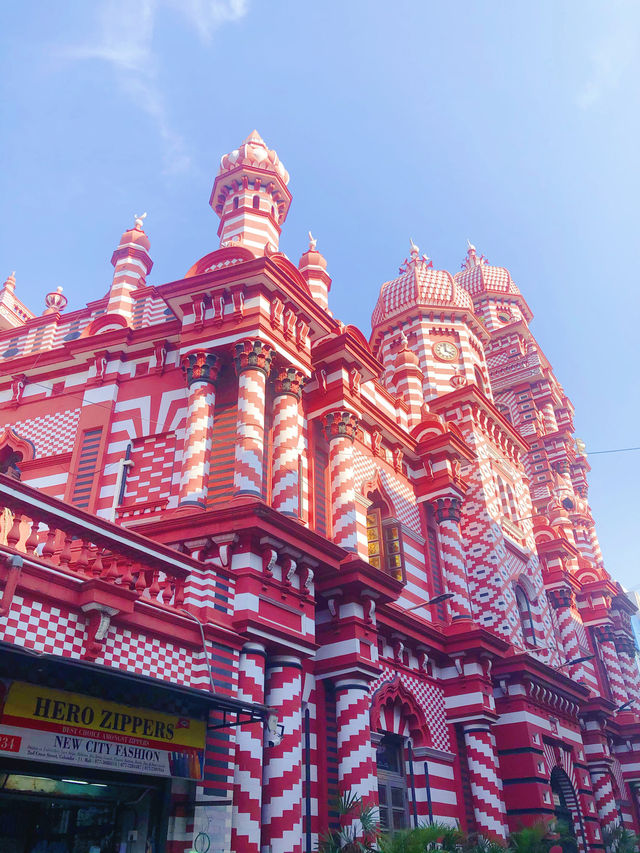 Pluck 🌿 the pink mosque 🕌 in Colombo.