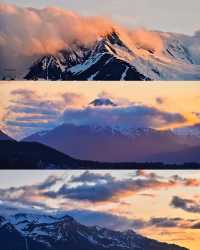 Alaska's Sunsets: A Symphony of Colors Against the Snow-Capped Peaks 🌅