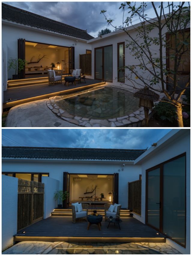 今天臨時空出兩居私湯小院，美呆了