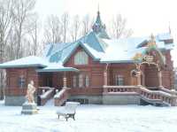 哈爾濱雪後的伏爾加莊園是童話的城堡