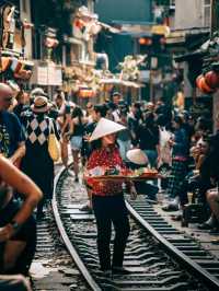 Thrilling Train Street in Vietnam🇻🇳