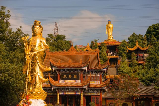 成都地鐵直達的古寺，據說在這裡所求皆能如願。