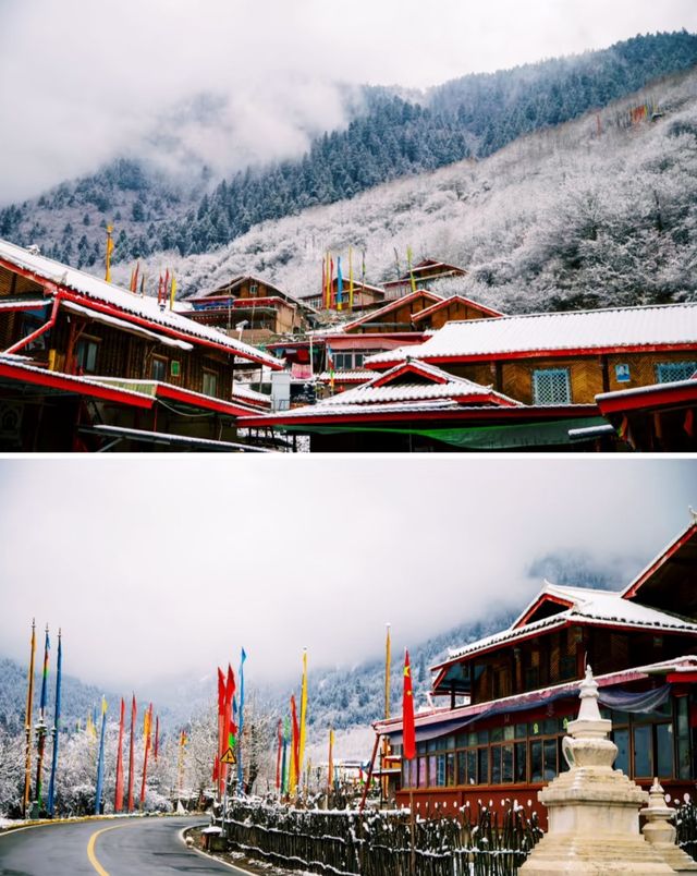 睡進森林雪山下的藏式宅邸
