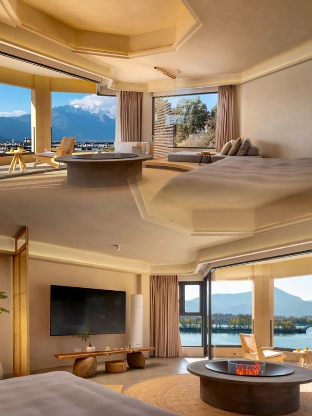麗江最美民宿，雪山湖景房直接被治癒！！！