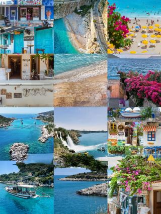 Escape the Greek crowds! This Mediterranean town hides a secret blue cave, and you can have a blast for just 2k per person!