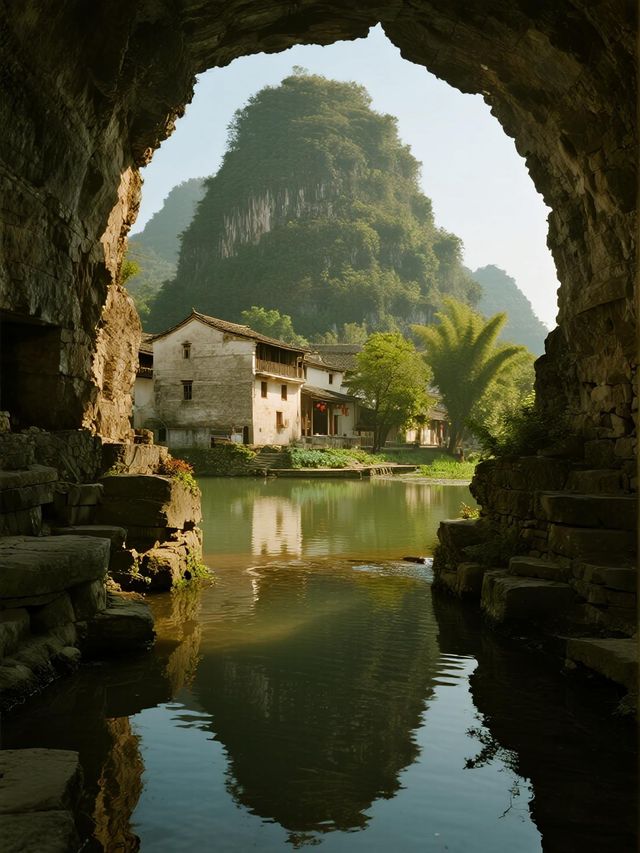 反向旅行爽呆！黃姚古鎮周邊這個水庫，秋色美到封神
