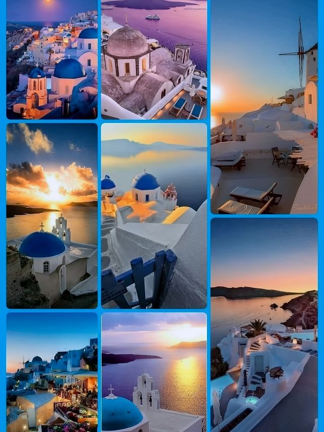 希臘聖托里尼藍白夢境 落日香檳浪漫打卡攻略