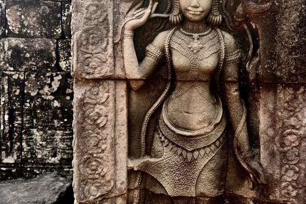 ​【重量1kg超】アンコールワット アプサラ 女神 石像 レリーフ 置物 アジア アンコール・ワットのアプサラ | Trip.com シェムリアップ