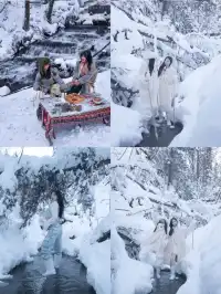 閨蜜旅行必看在雪谷拍出最美合影！！
