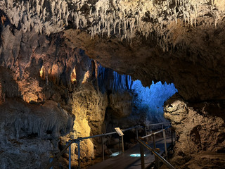 Okinawa Central Hidden Stalactite Cave Adventure|Accessible Trail & Blue Glow Ceiling