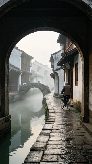 Zhouzhuang in the early morning never belongs to tour groups